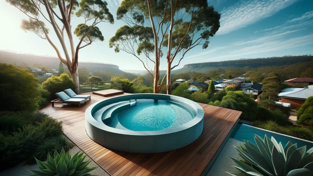 Round plunge pool